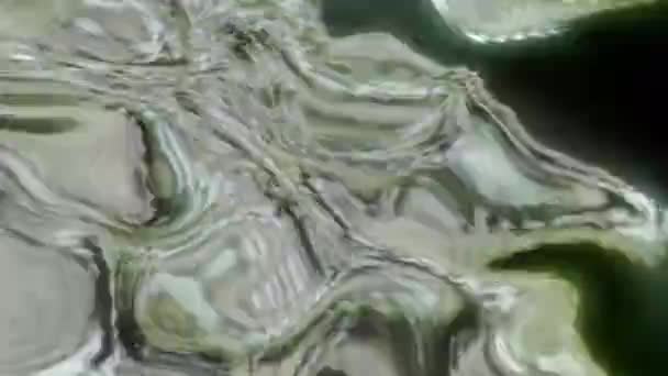 数字湍流流动的能量烟云呈现绿色 快速动态的波浪动画 — 图库视频影像