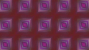 Aynı figürlerin soyut modelleri. Hareket. Kare şekillerin satırları taşınıyor