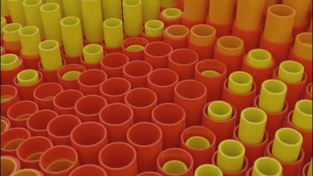 Moving Tube Columns Design Animation Tubes Moving Colored Tubes Move — Stock Video