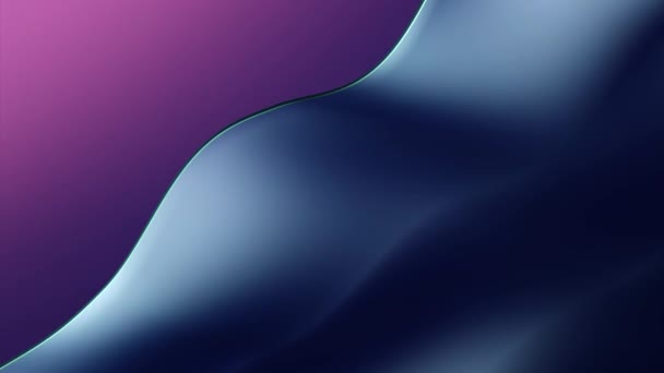 Изогнутая Гладкая Пурпурная Ткань Шарф Дизайн Абстрактное Размахивание Шелком Текстура — стоковое видео