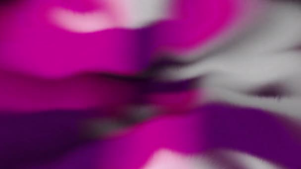 Abstraktes Surreal Buntes Kaleidoskop Bewegung Lila Blinkende Blütenblätter Auf Schwarzem — Stockvideo