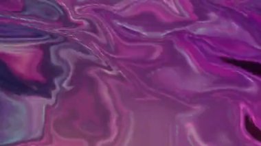 Güzel mor ve pembe sıvı akış dalgaları. Hareket. Eğim efektli fantezi dalgalanma çizgileri