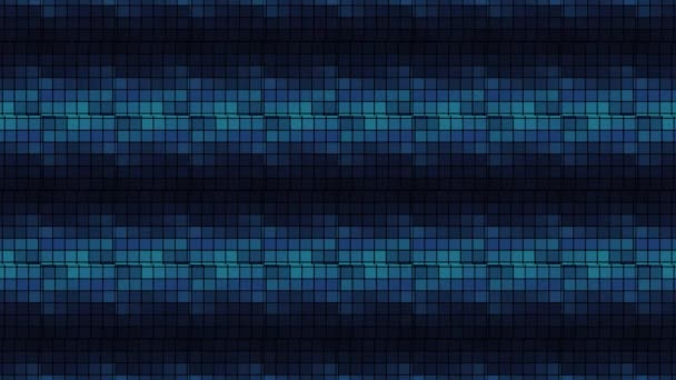 Абстрактный Телевизионный Шумовой Эффект Ретро Экране Движение Синий Глюк Мониторе — стоковое видео
