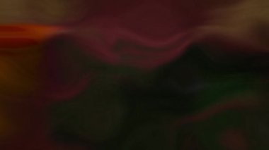 Parlak renkli nokta sıvı renkli uzayda hareket eder. Hareket. Sıvı uzayda ışıldayan bir enerji lekesi. Sıvı halde plazma enerjisi sıçraması. 