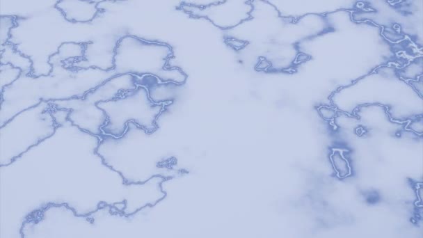 Блакитні Плями Розлитого Гуашу Дизайн Легка Мультяшна Анімація Плямами Фарби — стокове відео