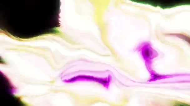 Швидкі Брижі Барвистої Абстрактної Рідини Рух Яскраві Барвисті Брижі Швидкому — стокове відео