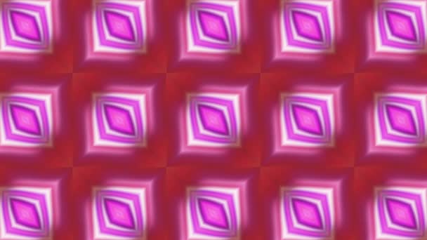 Повторяю Рисунок Бриллиантами Морганиями Движение Алмазообразный Узор Федоскопическом Стиле Миганием — стоковое видео