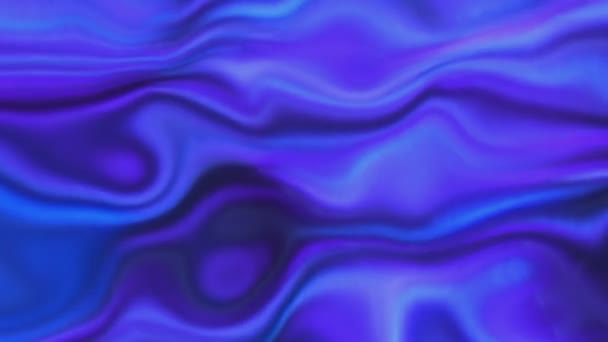 色彩艳丽的液体等离子体流 三维液体以流动的方式运动 等离子体液体在能量流中流动 — 图库视频影像