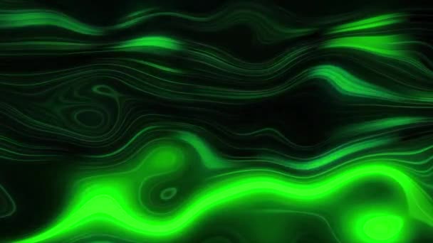 Neonowe Błyski Poruszają Się Marmurowym Wzorze Linii Wniosek Jasne Neonowe — Wideo stockowe