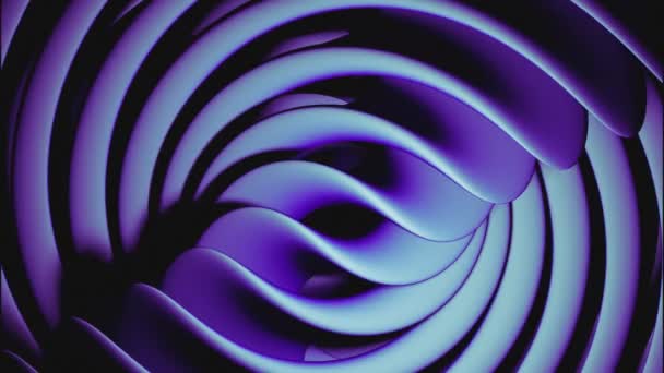 Movimiento Líneas Con Curvas Espiral Abstracta Diseño Espiral Abstracta Con — Vídeo de stock