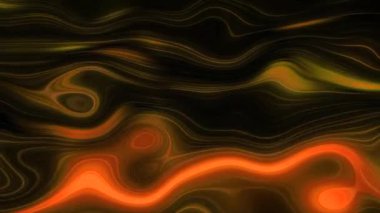 Eğimli çizgileri olan titreşimli neon deseni. Hareket. Mermer desenli parlak neonlar yanıp sönüyor. Hareket eden neon ışık darbeleriyle topografik desen. 