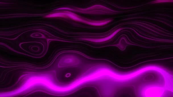 Neonowe Błyski Poruszają Się Marmurowym Wzorze Linii Wniosek Jasne Neonowe — Wideo stockowe