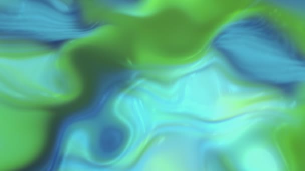 色彩艳丽的液体图案背景 线条闪烁 液能光斑的多彩的图案 五颜六色的液体点随着电脉冲移动和闪光 — 图库视频影像