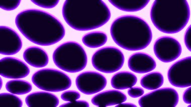 Beyaz arka plan ve parlak noktalı siyah arkaplan. Tasarım. Üç boyutlu olarak farklı yönlere hareket eden büyük kabarcıklar. Yüksek kalite 4k görüntü