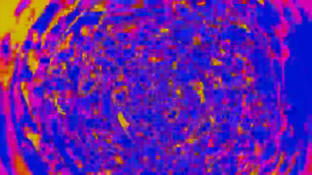 Αφηρημένη Στροβιλισμό Του Νερού Οξύ Φωτεινά Χρώματα Σχέδιο Πολύχρωμη Δίνη — Αρχείο Βίντεο