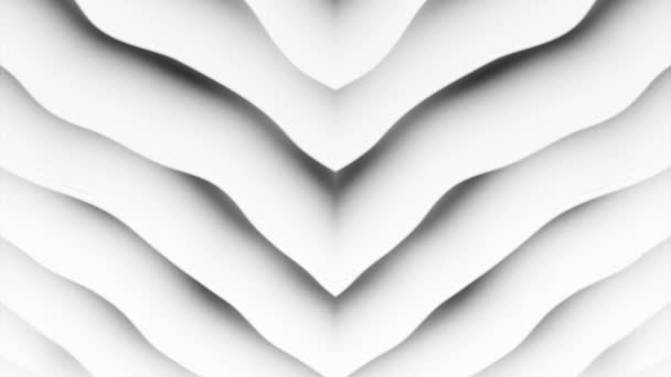 Абстрактный Цветочный Узор Слоями Лепестков Дизайн Красивая Изгибающаяся Форма Многих — стоковое видео