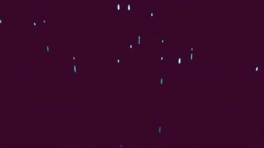 Pembe arka planda rastgele mavi parçacıklar uçuşuyor. Tasarım. Yukarı aşağı hareket eden kıvılcımlar