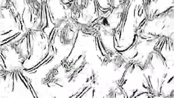Textura Líquida Abstrato Ondulação Desenho Água Corrente Pegajosa Metálica — Vídeo de Stock