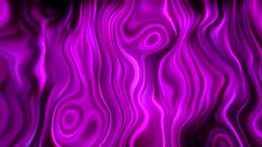 Kıvrımlı çizgileri ve nabzı olan parlak sıvı deseni. Hareket. Psikedelik deseni, titreşimli çizgileri ve neon ışığı var. Parlak neon çizgileri ve nabzı olan topografik desen. 