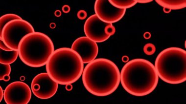 Metal toplardan yapılmış kavramsal DNA molekül modeli. Tasarım. Siyah arkaplanda dönen metal toplar