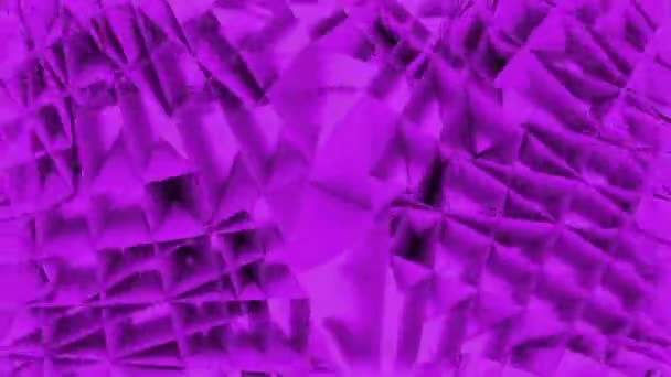 Soyut Fraktal Silme Arkaplanı Tasarım Kaleydoskopik Izgaralı Leylak Deseni — Stok video