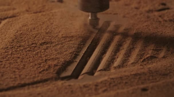 用针头锯木机 木雕用针头的机器 精制木雕自动化加工机床 — 图库视频影像
