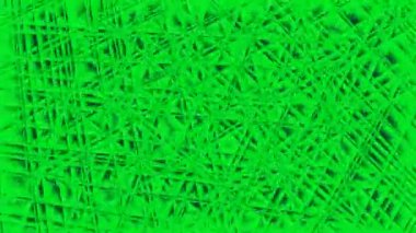 Kaleydoskop tarzında soyut yeşil örümcek ağı. Tasarım. Fraktal sanat kalıbı kavramı