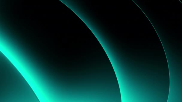 Голубая Подсветка Полос Дизайн Темный Фон Неоновыми Подсвеченными Лентами Выполненными — стоковое видео