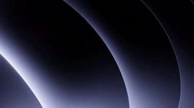 Neon hatları dalgalar halinde hareket eder. Tasarım. Parlayan neon hatları dalgalar halinde hareket eder. Siyah zemin üzerinde neon ışığı olan dairesel çizgiler akışı. 