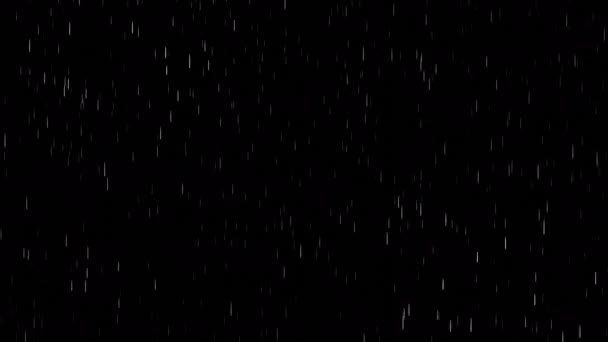 Black Background Rain Glitter Design Light Small Parts Brilliance Crumbling — Stock Video