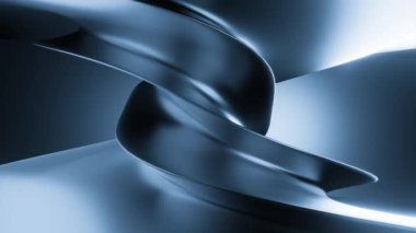 Soyut dönen spiral arkaplan. Tasarım. Dönen bükülmüş metal şekiller