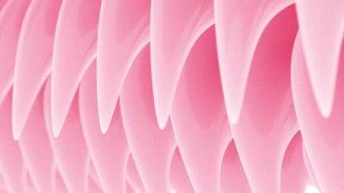 Dişe benzeyen soyut dönen şekiller. Tasarım. Bilinmeyen bir yaratığın keskin dişleri.