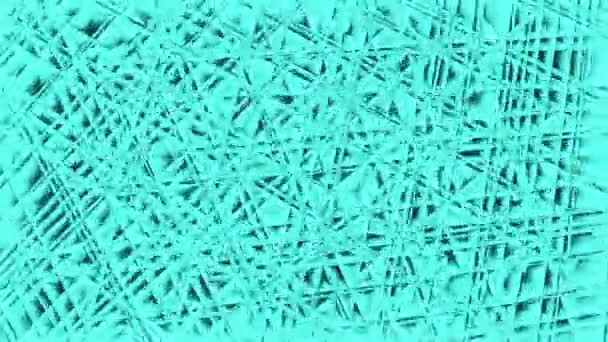 Blauw Groen Licht Achtergrond Ontwerp Kaleidoscoop Effect Met Veranderende Patronen — Stockvideo