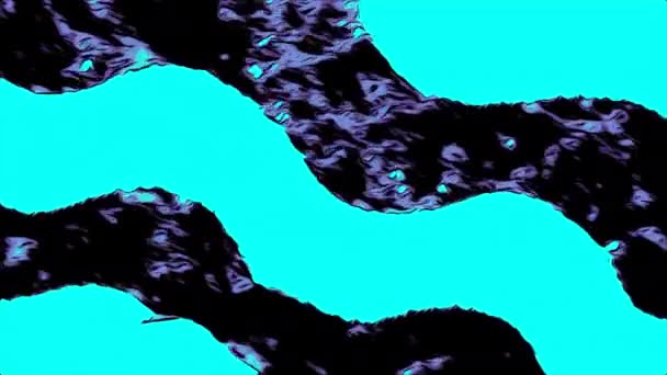 Барвисті Абстрактні Лінії Махають Тлом Рух Контрастні Кольори Махаючого Анімаційного — стокове відео