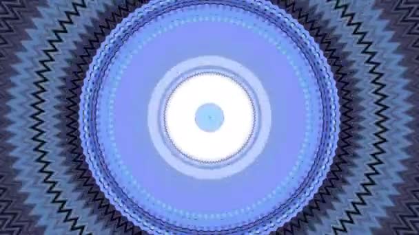 Pulsierende Bunte Kreise Musikalischen Rhythmus Bewegung Farbige Kreise Bewegen Sich — Stockvideo