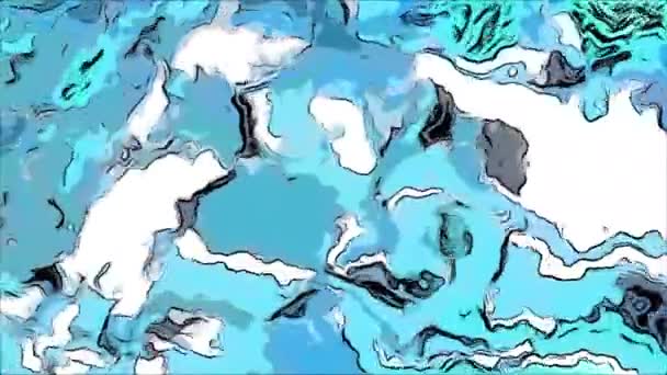 五彩斑斓的亮点在溪流中移动 动感风格的五彩斑斓的移动流 动画风格的漫画在空间中的移动 — 图库视频影像