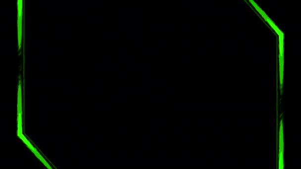 Анімація Лініями Рухомими Електричними Розрядами Дизайн Геометрична Фігура Розрядами Електроенергії — стокове відео