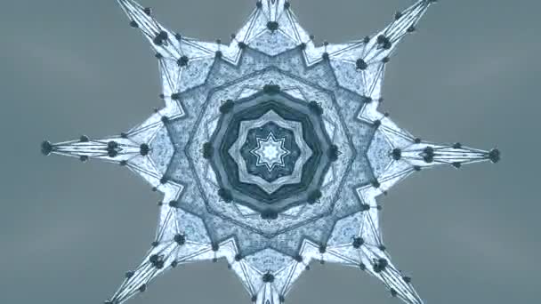 Prydnads Mandala Mönster Bakgrund Design Vacker Symmetrisk Patten — Stockvideo