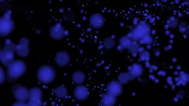 Particles Collected Stream Design Colored Particles Move Single Stream Space — Stock Video