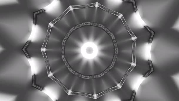 Círculos Patrón Con Destellos Luz Onda Brillante Diseño Destellos Brillantes — Vídeo de stock