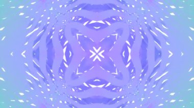 Kaleydoskopik çizgilerle hareket eden geometrik desen. Tasarım. Dalgalı şeritli geometrik desen. Kaleydoskop biçiminde şerit değiştirme deseni. 
