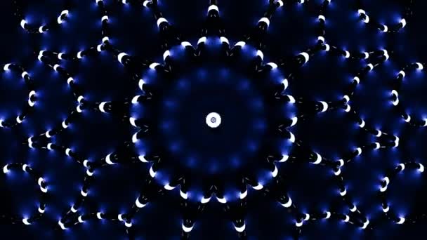 Schwarze Linien Mit Impulsen Bewegen Sich Hypnotischem Muster Design Glühende — Stockvideo