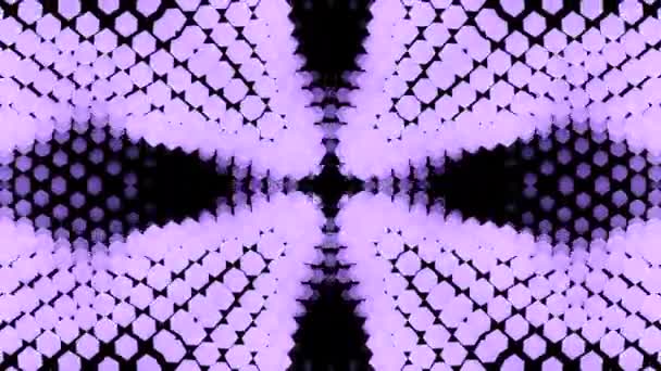 Abstracte Patroon Van Stippen Bewegen Golven Ontwerp Geometrische Punten Bewegen — Stockvideo
