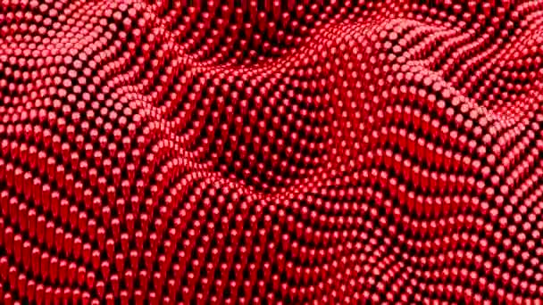 Moving Surface Colorful Small Balls Design Tiny Beads Texture Motion — Stock Video