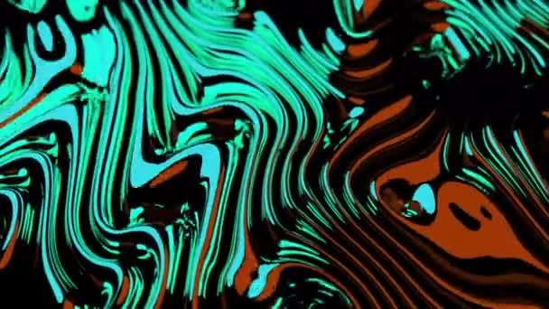 Arrière Plan Animé Abstrait Vert Design Texture Collante Liquide — Video