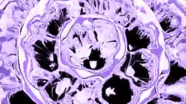 Sıvı sihirli dalga halkaları yayılıyor. Tasarım. Bitmek bilmeyen kaynar doku.