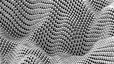 Soyut dijital parçacık dalgası ve soyut arkaplan tasarımı. Siber veri veya teknoloji kavramı 