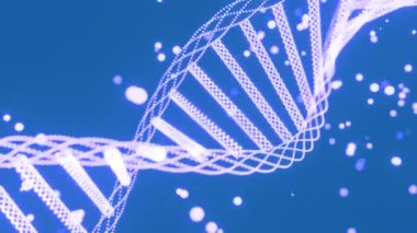 DNA genomu çift sarmal. Tasarım. Bilim ve tıp kavramları. Tıbbi araştırma, genetik mühendisliği.