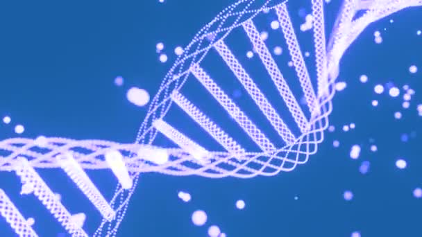 Днк Геном Подвійна Спіраль Дизайн Наукові Медичні Концепції Медичні Дослідження — стокове відео