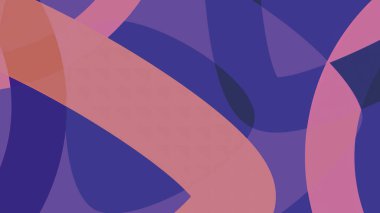 Mavi ve pembe arka plan. Hareket. Soyutlamada ışık kalınlığında üç boyutlu çizgiler. Farklı yönlere doğru yavaşça hareket ediyorlar. Yüksek kalite 4k görüntü